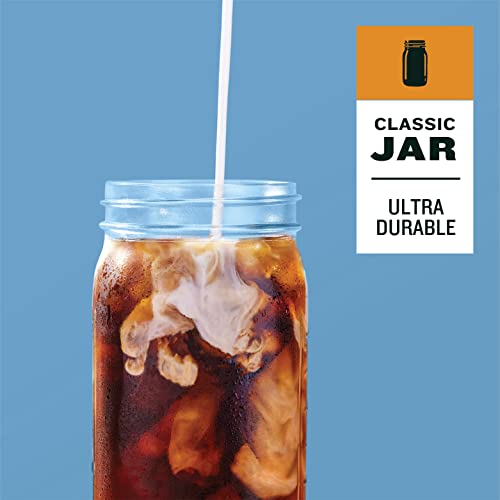  - Cold Brew Mason Jar Coffee Maker, Durable Glass, Heavy Duty Stainless Steel Filter And Lid - 2 Quart, (64 Oz / 1.9 Liter)
