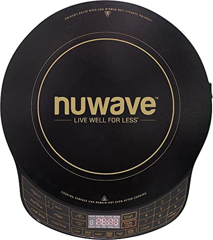  (Renewed) Platinum Precision Induction Cooktop, Portable, Large 8” Heating Coil, 12” Shatter-Proof Ceramic Glass Surface, 94 Temp Settings 100°F-575°F, 4 Watt Settings, Remote Control Included