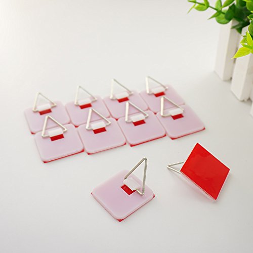  1.25 Inch Invisible Adhesive Plate Hanger Set Vertical Plate Holders For The Wall (10 Pack)