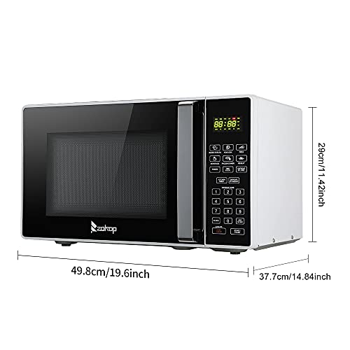  23L / 0.9cuft Conventional Microwave Oven Food Heater Smart Sensor With Display/Silver Handle For Office Kitchen Home Black White