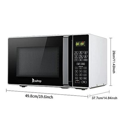  23L / 0.9cuft Conventional Microwave Oven Food Heater Smart Sensor With Display/Silver Handle For Office Kitchen Home Black White