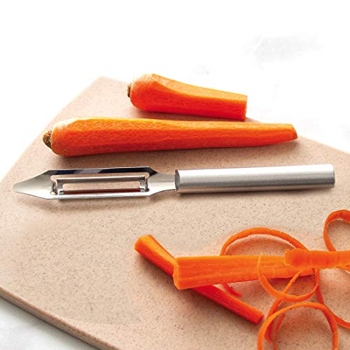  Ada Cutlery Stainless Steel Paring Knife And Vegetable Peeler – Pare And Peel Gift Set With Brushed Aluminum Handles