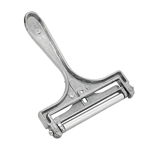  1PCS Stainless Steel Cheese Slicer With Wire And Rollers Adjustable Thickness Cheese Cutter Kitchen Cooking Tool For Soft, Semi-Hard, Hard Cheeses