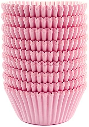  Standard Size Baking Cups Food-Grade Greaseproof Paper Cupcake Liners 200 Pcs (Natural)