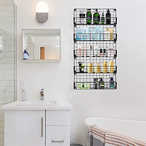  X-cosrack Spice Rack Organizer Wall Mounted 5-Tier Stackable Hanging Spice Jars Storage Racks,Great For Kitchen And Pantry,Up To Storage 48 Jars(Patent No.:D909138S)