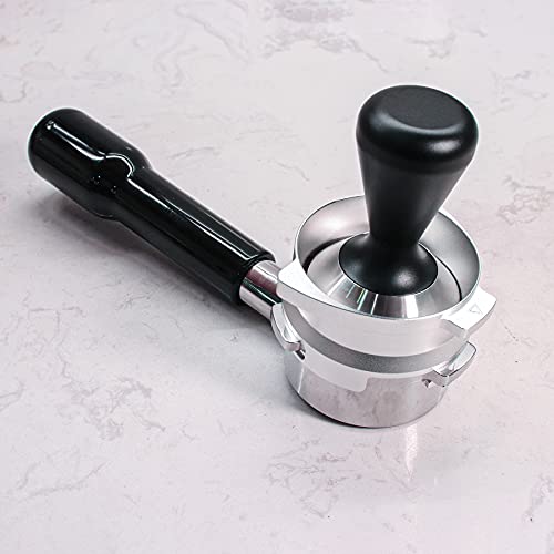  54mm Espresso Dosing Funnel For Breville Barista Portafilters (Aluminum Alloy-Silver)