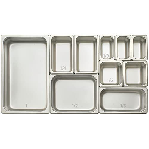  Anti-Jam 1/3 Size Pan, 4-Inch, Stainless Steel