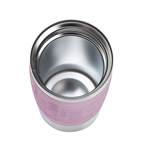Emsa Msa N20132 Travel Mug Thermo/Insulated Stainless Steel 0.5 Litres Hot 4 Hours Cold 8 Hours BPA Free 100% Leak Proof Dishwasher Safe 360° Drinking Opening Cassis Red