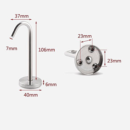  Banana Hanger Banana Hook Banana Organizer (Stainless Steel) Under Cabinet Hook For Bananas Or Heavyweight Kitchen Items. Screws Included.