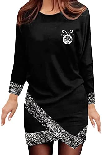  Sweatshirts For Women Loose Fit Fall Plus Size Sweatshirts Long Sleeve Crew Neck Christmas Print Pullover Top Fall