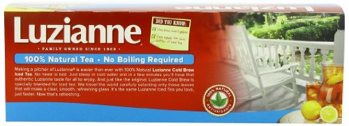  Cold Brew Black Tea Bags, Family Size, Unsweetened, 22 Count Box, Specially Blended For Cold Brew In Water, Clear & Refreshing Home Brewed Southern Iced Tea