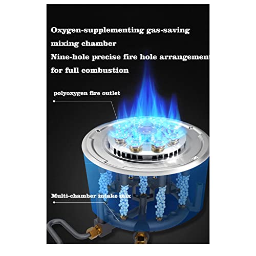  Gas Stove, Stainless Steel Cooktop 16.9in Burner, Desktop And Recessed Installation Suitable For Kitchen And Camping Gas Stoves,7.2KW (Size : NG)