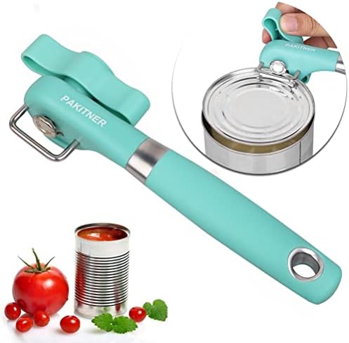  - Safe Cut Can Opener, Smooth Edge Can Opener - Can Opener Handheld, Manual Can Opener, Ergonomic Smooth Edge, Food Grade Stainless Steel Cutting Can Opener For Kitchen & Restaurant