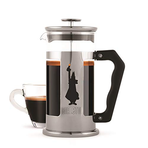 Bialetti French Press Coffee Maker, 3 Cup, Preziosa Stainless Steel