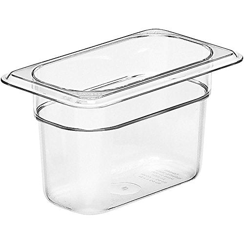  Food Pan, Ninth Size, Clear, PK6