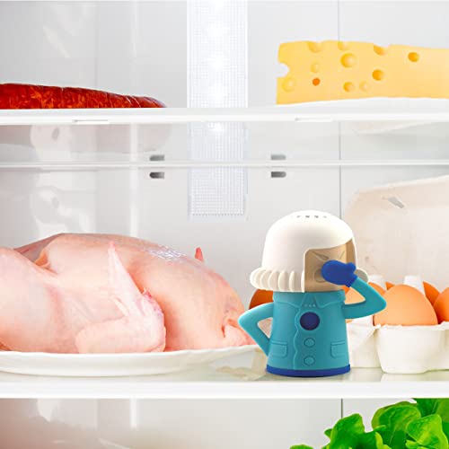  Cool Mama Refrigerator Cleaner, Microwave Oven Steam Fridge Odor Absorber Kitchen Equipment Easily Crud In Minutes Steam Cleans With Water And Vinegar 1 PCS(White)
