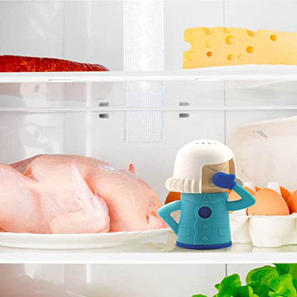  Cool Mama Refrigerator Cleaner, Microwave Oven Steam Fridge Odor Absorber Kitchen Equipment Easily Crud In Minutes Steam Cleans With Water And Vinegar 1 PCS(White)