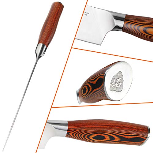  Chef Knife, Pro 10 Inch Chef S Knife, German High Carbon Stainless Steel Anti-rust Kitchen Knives, Ergonomic Handle Fiery Phoenix Series Cutlery