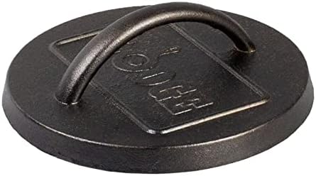 Lodge LPP3 Cast Iron Square Ribbed Panini Press, 8.25-inch