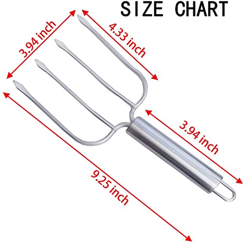  Stainless Steel Poultry Lifters Set Of 2.Meat Fork, Roaster Poultry Fork, Carving Forks, Transfer Chicken Or Ham Easily