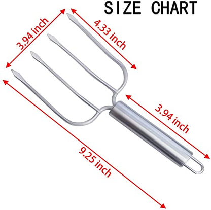  Stainless Steel Poultry Lifters Set Of 2.Meat Fork, Roaster Poultry Fork, Carving Forks, Transfer Chicken Or Ham Easily