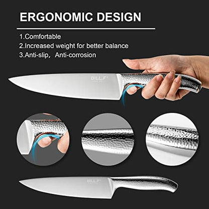  Kitchen Knife Set,14 Pieces Knife Block Sets With Sharpener, Stainless Steel Chef Knife Set With Wooden Block,Ultra Sharp Cutlery Knife With Steak Knives & Kitchen Shears