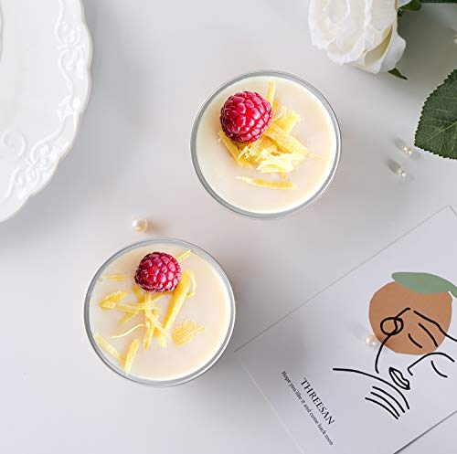  Disposable Ramekins, Gold 50pcs 5oz Mini Aluminium Foil Baking Cups With Lids Creme Brulee Cupcake Liners, Desert Cheesecake Pans Flan Molds Tin Cups Containers For Party Favor Birthday