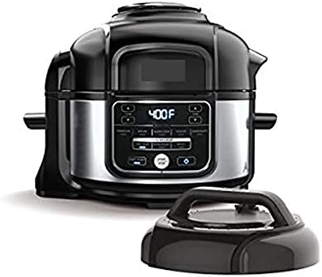  9-in-1 Pressure Cooker And Air Fryer With Nesting Broil Rack, 5 Quart, Stainless Steel