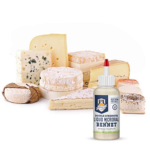  Liquid Microbial Rennet For Cheese Making | Vegetarian | Milk Coagulant | Make Cheese At Home Including Vegan Cheese |