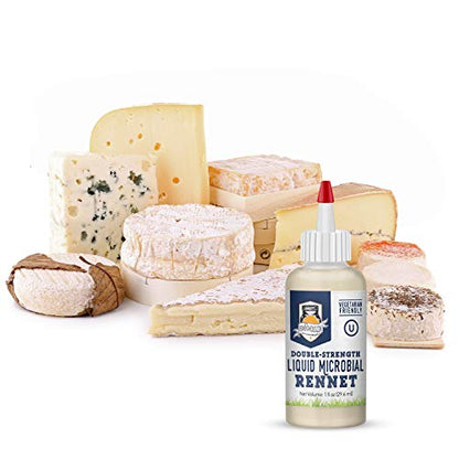  Liquid Microbial Rennet For Cheese Making | Vegetarian | Milk Coagulant | Make Cheese At Home Including Vegan Cheese |