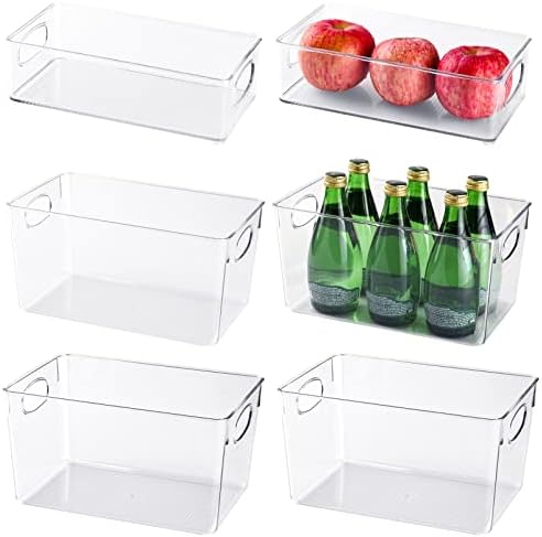  2 Pack Round Plastic Rotating Turntable Organizers -Clear Lazy Susan Organizer Container Bins For Cabinet, Pantry, Fridge, Countertop, Kitchen, Vanity - Spinning Organizer For Spices, Condiments