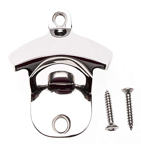  Grade Rust Proof 316 Stainless Steel Wall Mounted Bottle Opener W/ 316 Stainless Steel Mounting Screws. Perfect For Restaurants, Bars, Boats, Patios, Outdoors Or Indoors.