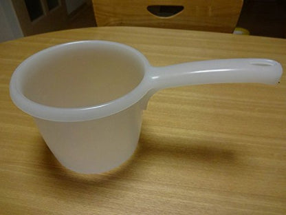  , Japanese Plastic Water Ladle Bath Ladle Dipper Leaf Series Made In Japan (1, White)
