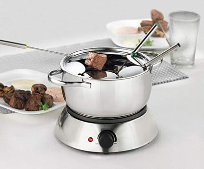  Trudeau Alto 3-in-1 Electric Fondue Set, 81 Ounce, Silver