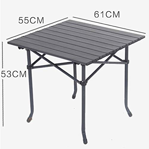  EYHLKM Folding Table-Portable Folding Camping Table,Ultralight Aluminum Table Compact Camp Table With Carry Bag For Outdoor,Picnic,Festival,Beach,Cooking,Home Use