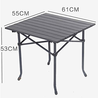  EYHLKM Folding Table-Portable Folding Camping Table,Ultralight Aluminum Table Compact Camp Table With Carry Bag For Outdoor,Picnic,Festival,Beach,Cooking,Home Use