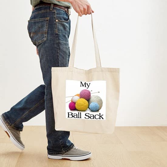  CafePress KNITTING GIFTS Tote Bag Natural Canvas Tote Bag, Reusable Shopping Bag