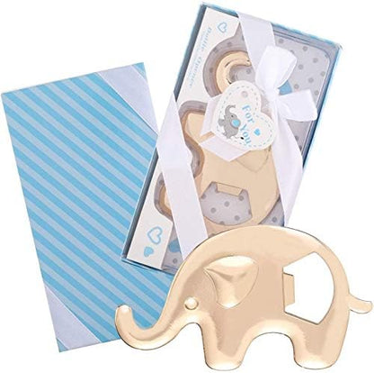  15 Pack Bottle Openers For Baby Shower Favor, Elephant Shaped Bottle Openers Girl Baby Shower Favors Birthday Bridal Shower Souvenirs Wedding Favor Gift (Pink - Elephant)