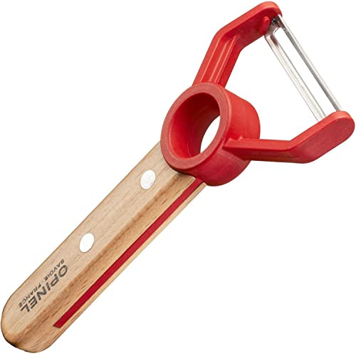 Opinel Le Petit Chef Complete 3 Piece Kitchen Set, Chef Knife With Rounded Tip, Fingers Guard, Peeler, For Children And Teaching Food Prep And Kitchen Safety, Made In France