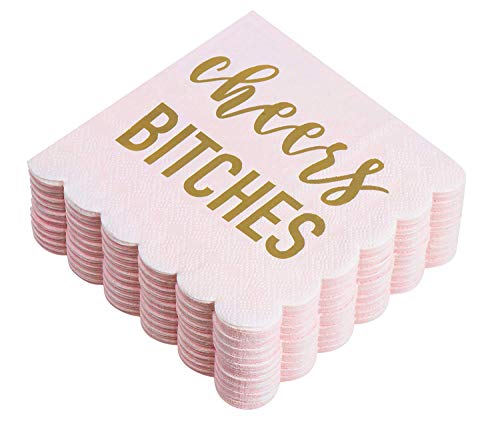  Bachelorette Party Supplies, Paper Napkins (Pink, 50-Pack)