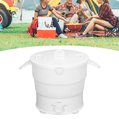  Portable Electric Hot Pot, 1.2L Collapsible Control Knob Electric Hot Pot Cooker For Office For Home(#2)