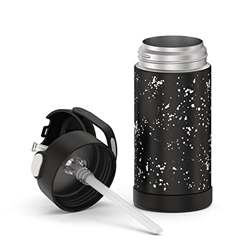Thermos FUNTAINER 12 Ounce Stainless Steel Vacuum Insulated Kids Straw Bottle, Space