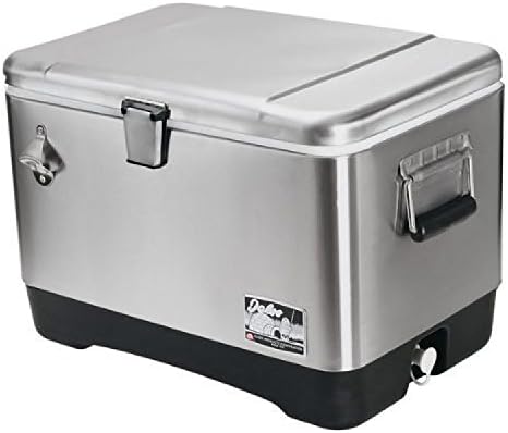 Igloo 54 Qt Steel Belted Legacy Stainless Steel Cooler With Bottle Opener