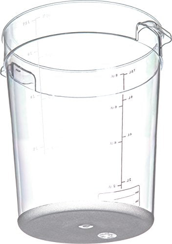  1076607 StorPlus Polycarbonate Round Food Storage Container, 8 Quart, Clear