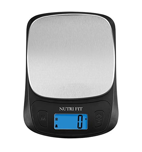  Ood Kitchen Scale Digital Grams And Ounces Ultra Slim Scale Portable For Baking Cooking Camping Stainless Tare Auto Off Backlit Large LCD Display 11lb/5kg-White