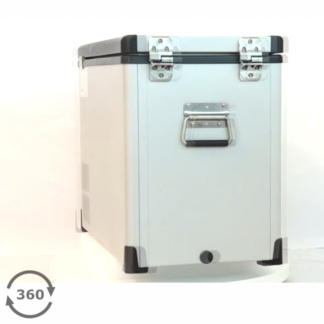  FM-452SG 45 Quart Slimfit Portable Refrigerator, AC 115V/ DC 12V Real Freezer For Car, Home, Camping, RV-8°F To 50°F, Charcoal, Gray