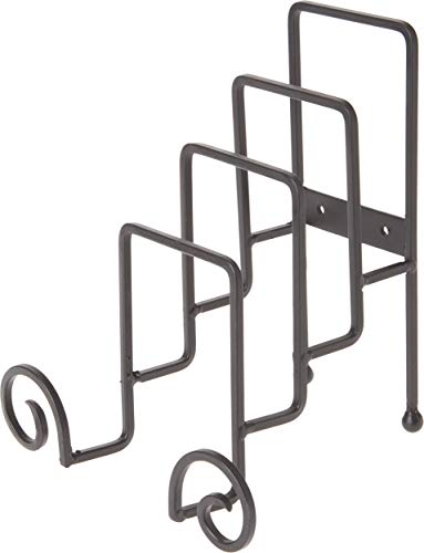  Wrought Iron 4 Plate Table Stand, 8" H X 7.25" W X 6" D