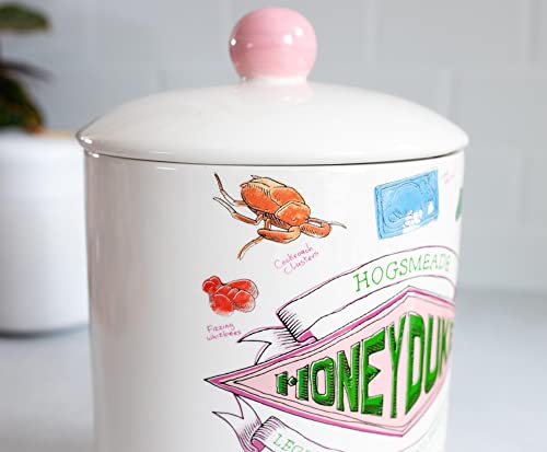  Harry Potter Honeydukes Sweets 10-Inch Ceramic Cookie Jar | Food Storage Jar For Candy, Spice | Flour And Sugar Containers With Lids, Home & Kitchen Canisters For Counter Top, Housewarming Gifts
