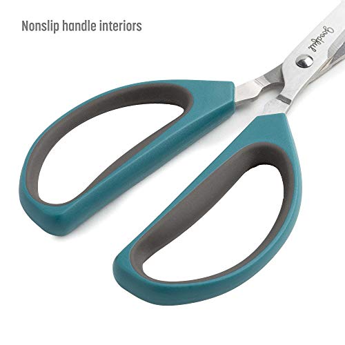  All Purpose Kitchen Shears, Heavy Duty Stainless Steel Scissors, Comfort Grip, Micro-Serrated