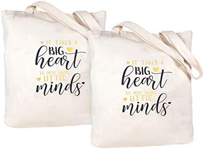  ELEGANTPARK Funny Teacher Gifts For Women Teacher Appreciation Gifts From Students Birthday Graduation Valentines Day Christmas Gifts For Teacher Tote Bag Black Cotton Canvas With Interior Pocket